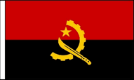 Angola Hand Waving Flags